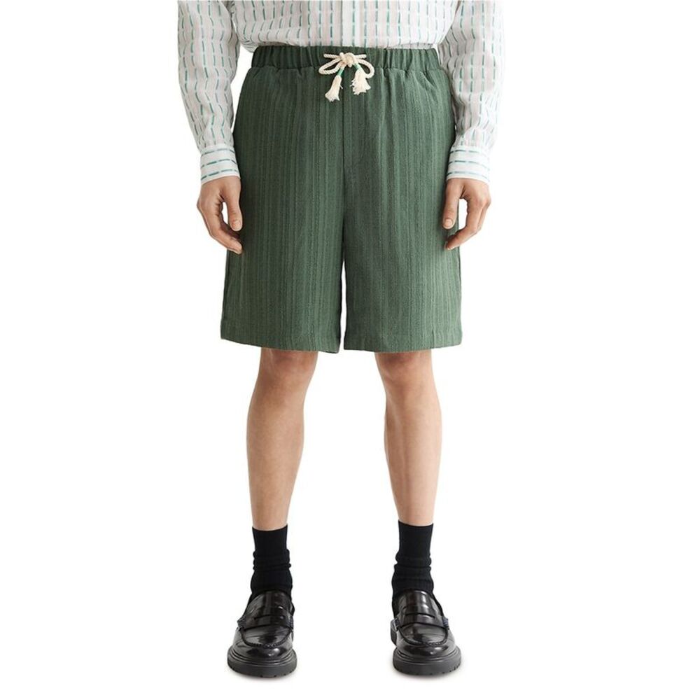 Scotch & Soda Mens Tonal Striped Drawstring Casual Bermuda Shorts, NWT